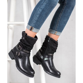 SHELOVET Bottes hautes noires le noir 1