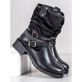 SHELOVET Bottes hautes noires le noir 2