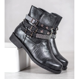 Forever Folie Bottes en graphite gris 1