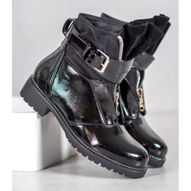 Seastar Boots laquées noires 1