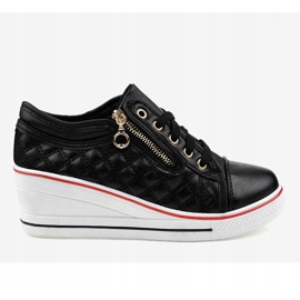 Baskets noires sur le coin LT-413B-1 le noir 2