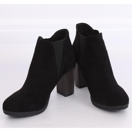Bottines noires à talons H9261 Negro 2