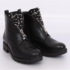 Bottes pour femmes noires sur le protecteur noir BK-37 Black le noir 1