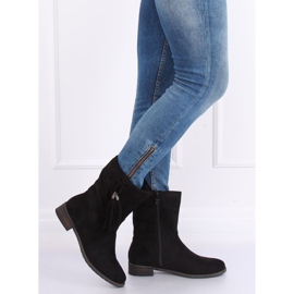 Bottines plates noires femme 99-133 Noir 1