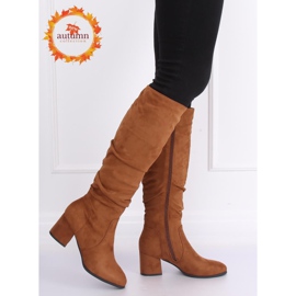 Bottines à talon camel 280 Camel brun 1