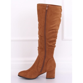 Bottines à talon camel 280 Camel brun 4