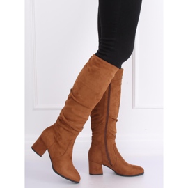 Bottines à talon camel 280 Camel brun 3