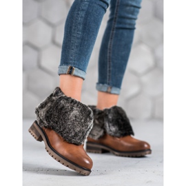 Seastar Bottes à tige enroulable brun 2