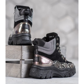 Bottines VICES à lacets le noir 4