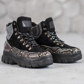 Bottines VICES à lacets le noir 1