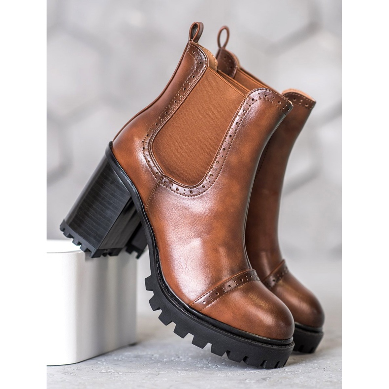 Seastar Bottes à enfiler sur la plate-forme brun 1 Seastar Bottes à enfiler sur la plate-forme brun 1