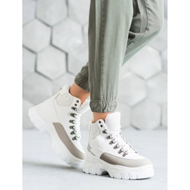 Seastar Bottes à lacets à la mode blanche 5