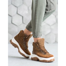 Seastar Bottes à lacets à la mode brun 5