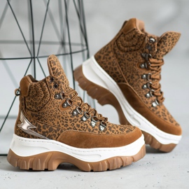 Seastar Bottes à lacets à la mode brun 4