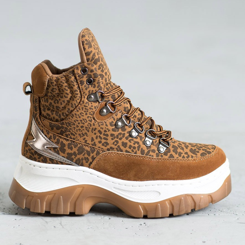 Seastar Bottes à lacets à la mode brun 2