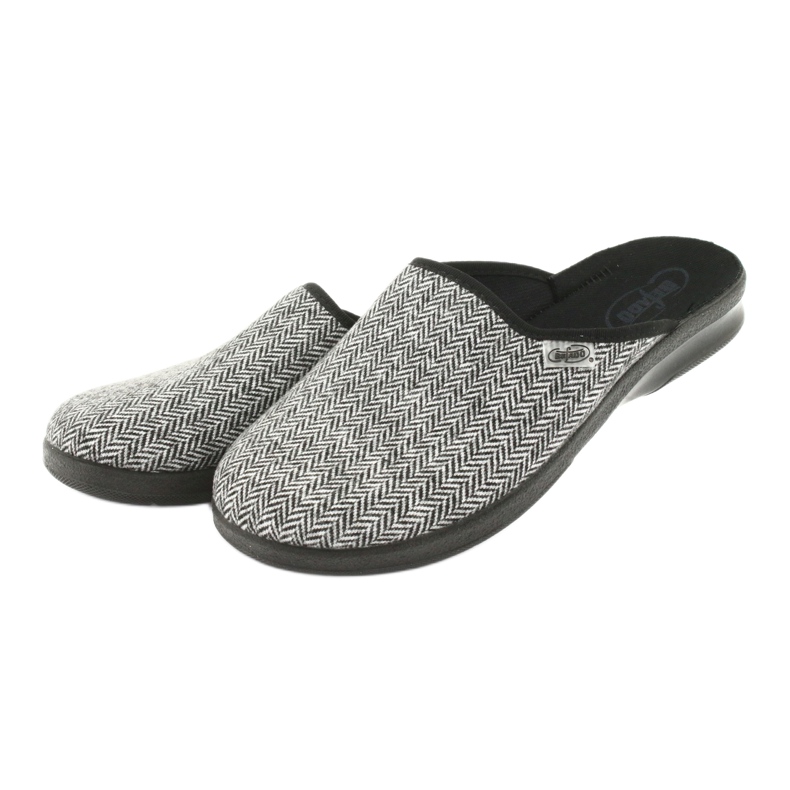 Befado chaussures pour hommes pu 548M023 noir gris 3