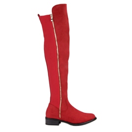 Seastar Bottes rouges avec une fermeture éclair 3