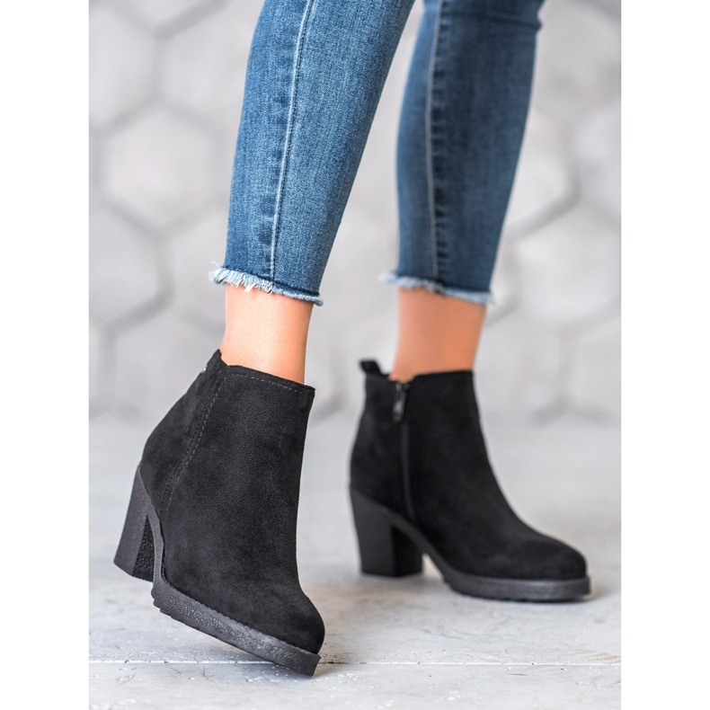 Jumex Bottes sur la plate-forme noir 1