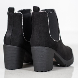 Erynn Bottines Chelsea en daim sur la plate-forme le noir 2