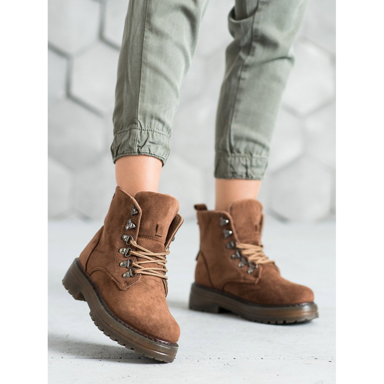 SHELOVET Trappeurs à lacets brun 2 SHELOVET Trappeurs à lacets brun 2