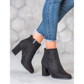 Marquiz Bottines en daim noir 2