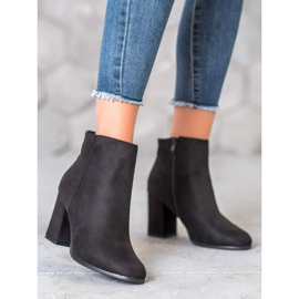 Marquiz Bottines en daim noir le noir 3