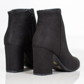 Marquiz Bottines en daim noir le noir 1