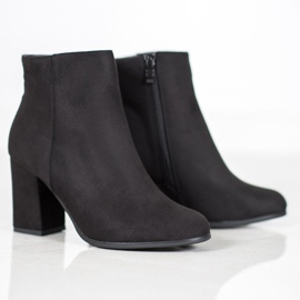Marquiz Bottines en daim noir le noir 4