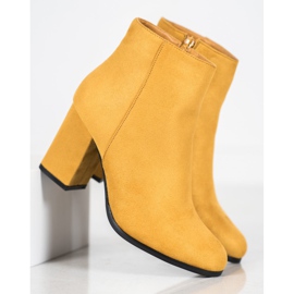 Marquiz Bottines en daim jaune 2