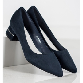 Goodin Escarpins avec ceinture décorative bleu 2 Goodin Escarpins avec ceinture décorative bleu 2