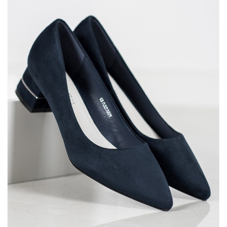 Goodin Escarpins avec ceinture décorative bleu 2 Goodin Escarpins avec ceinture décorative bleu 2