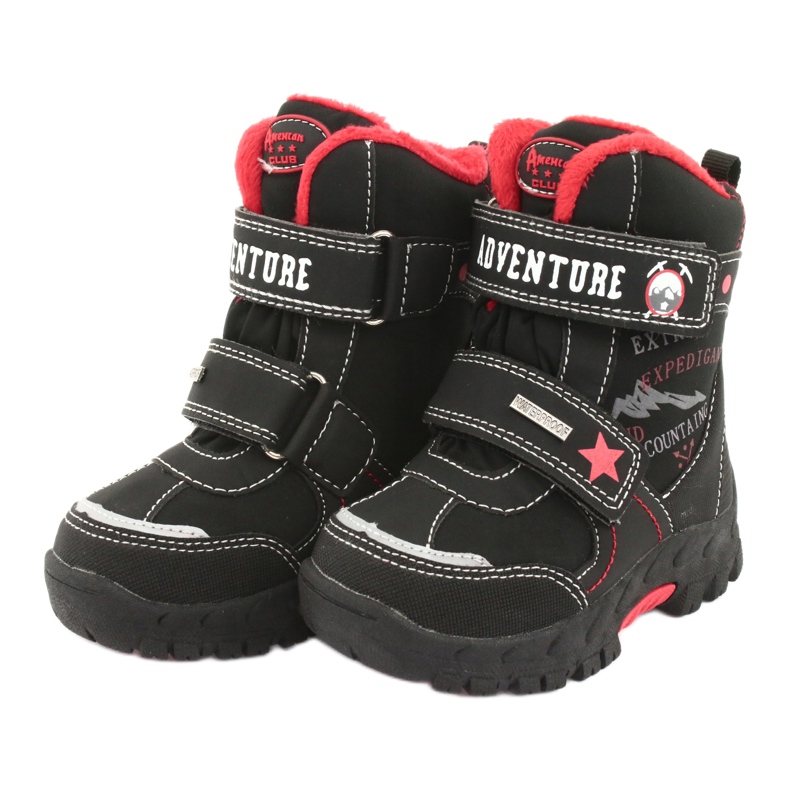American Club Boots américaines avec membrane RL35 noire le noir rouge 4 American Club Boots américaines avec membrane RL35 noire le noir rouge 4