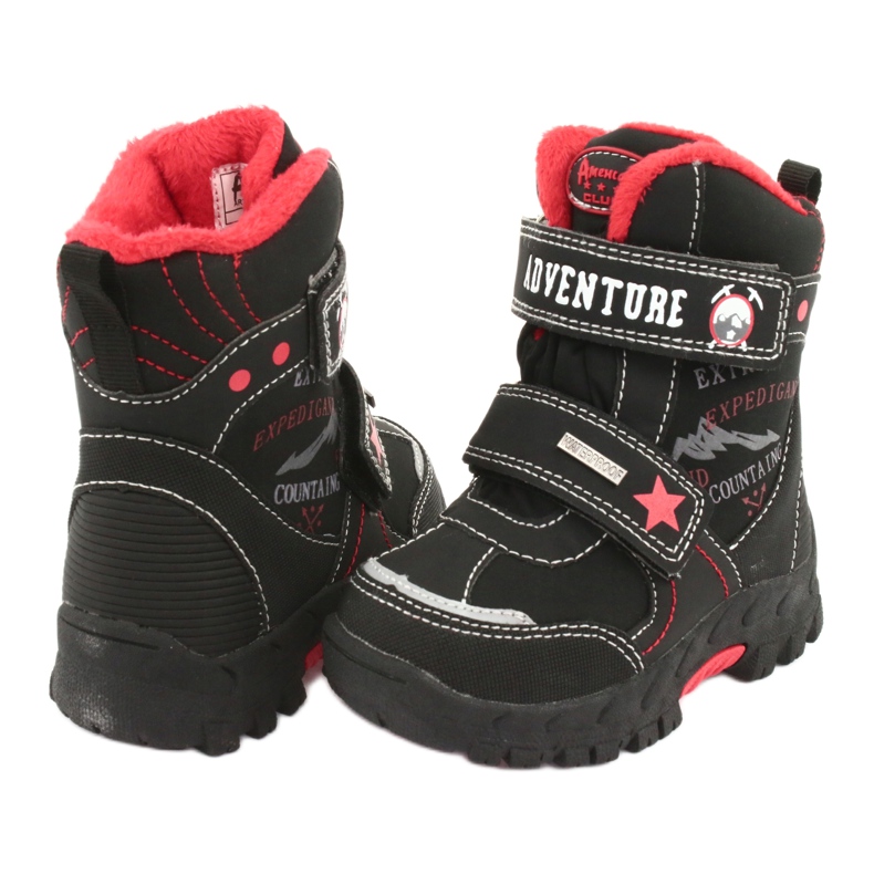 American Club Boots américaines avec membrane RL35 noire le noir rouge 3 American Club Boots américaines avec membrane RL35 noire le noir rouge 3