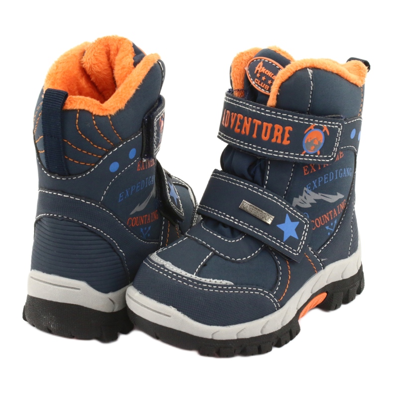 American Club Boots américaines à membrane RL35 bleu marine orange 3