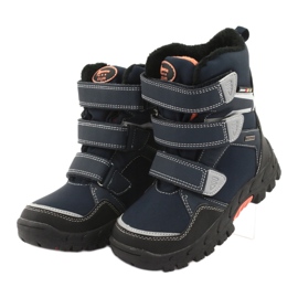American Club Bottes avec une membrane américaine RL32 bleu marine orange 3