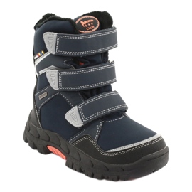 American Club Bottes avec une membrane américaine RL32 bleu marin orange 1