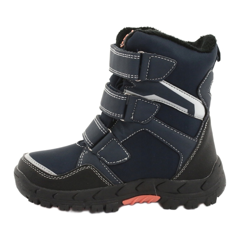 American Club Bottes avec une membrane américaine RL32 bleu marin orange 2