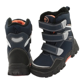American Club Bottes avec une membrane américaine RL32 bleu marine orange 4