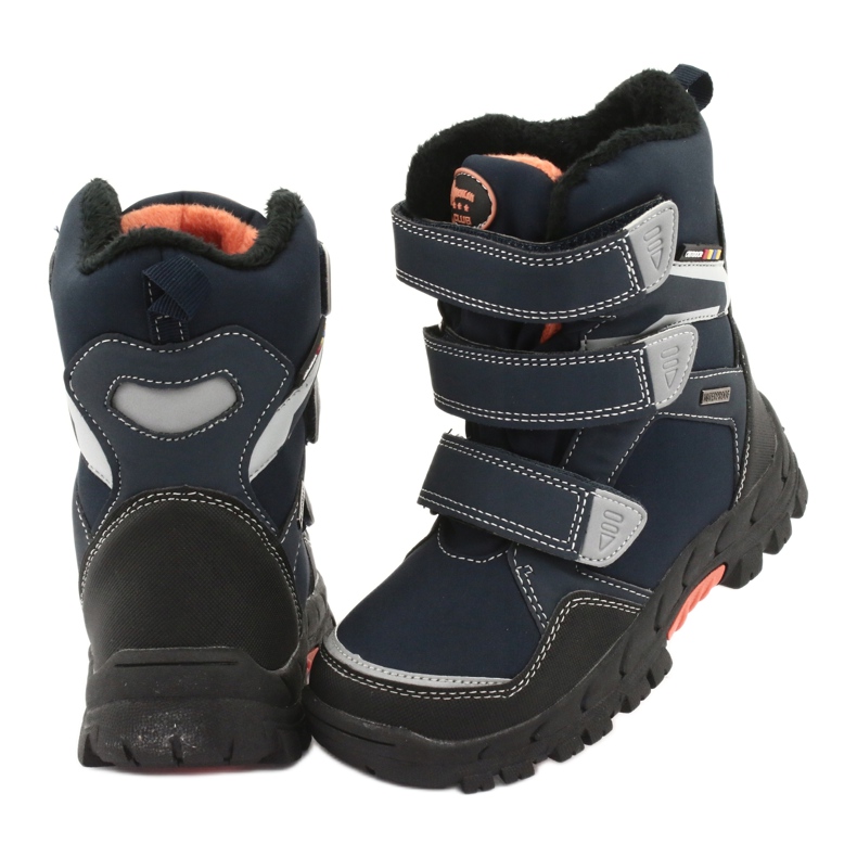 American Club Bottes avec une membrane américaine RL32 bleu marine orange 4