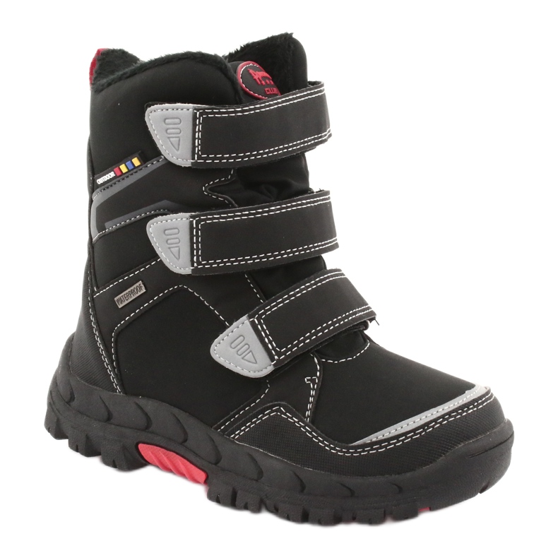 Bottes avec membrane American Club RL32 noir rouge 1