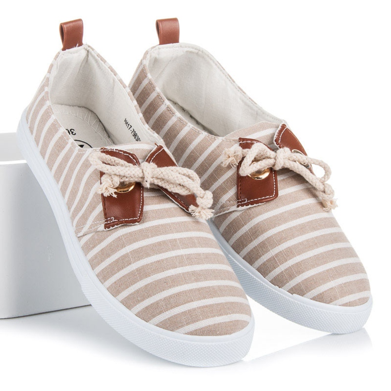 Mckeylor Baskets côtelées brun 1