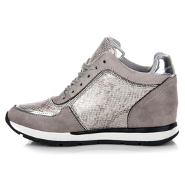 Vices Baskets nouées gris 3