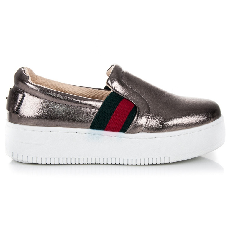 Kylie Slipons sur la plate-forme gris 2