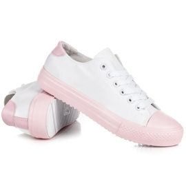 Baskets femme blanche 1