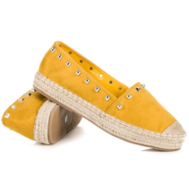 Nio Nio Espadrilles Jaunes À Clous 1