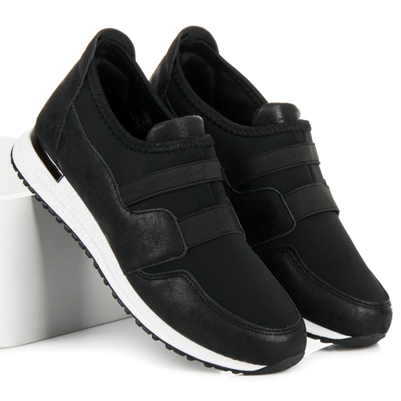 Sergio Todzi Chaussures à enfiler pour femmes le noir 1