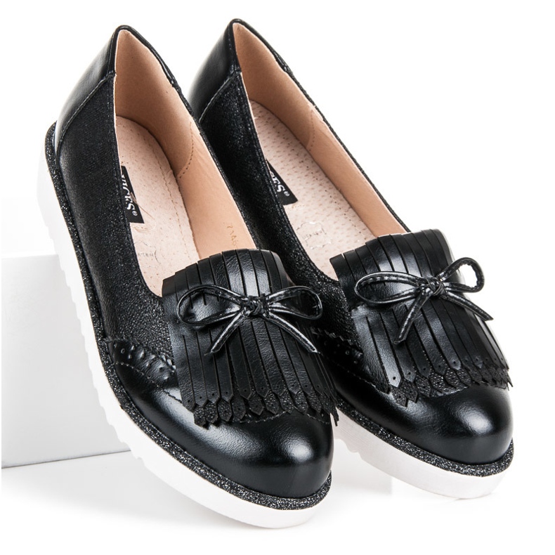 Mocassins sur la plateforme VICES noir 1