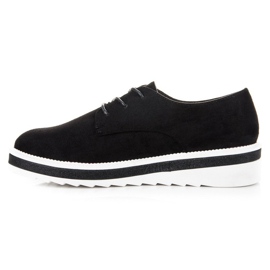 Chaussures en daim noires le noir 3