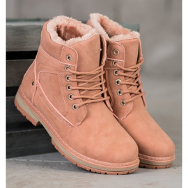 SHELOVET Trappeurs sportifs rose 2 SHELOVET Trappeurs sportifs rose 2