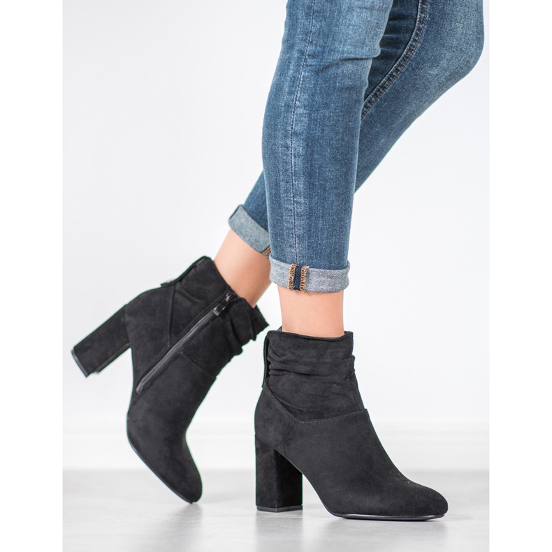 SHELOVET Bottines classiques à talons hauts noir 1